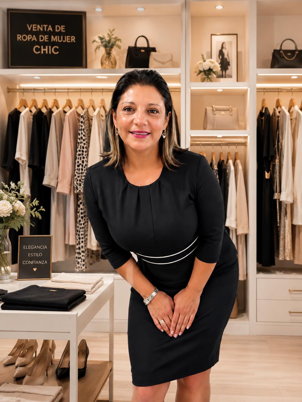Juli, fundadora de El Clóset de Juli, en su boutique